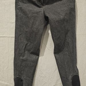 Dover Saddlery Windham Silicone Full Seat Breeches Pants Women's Gray/Bla